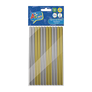 Sil Barra Met Dor/Pla 12 Pcs 7Mm 30 Cms Art & Craf