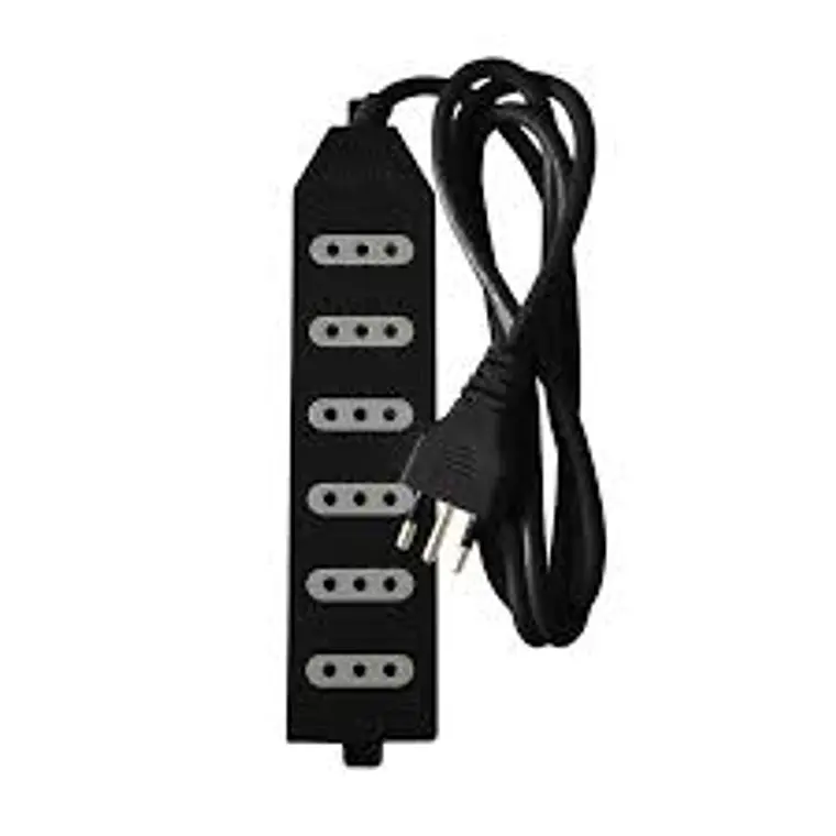 Alargador Electrico 6 Posiciones Macrotel + Usb 1,5M 1