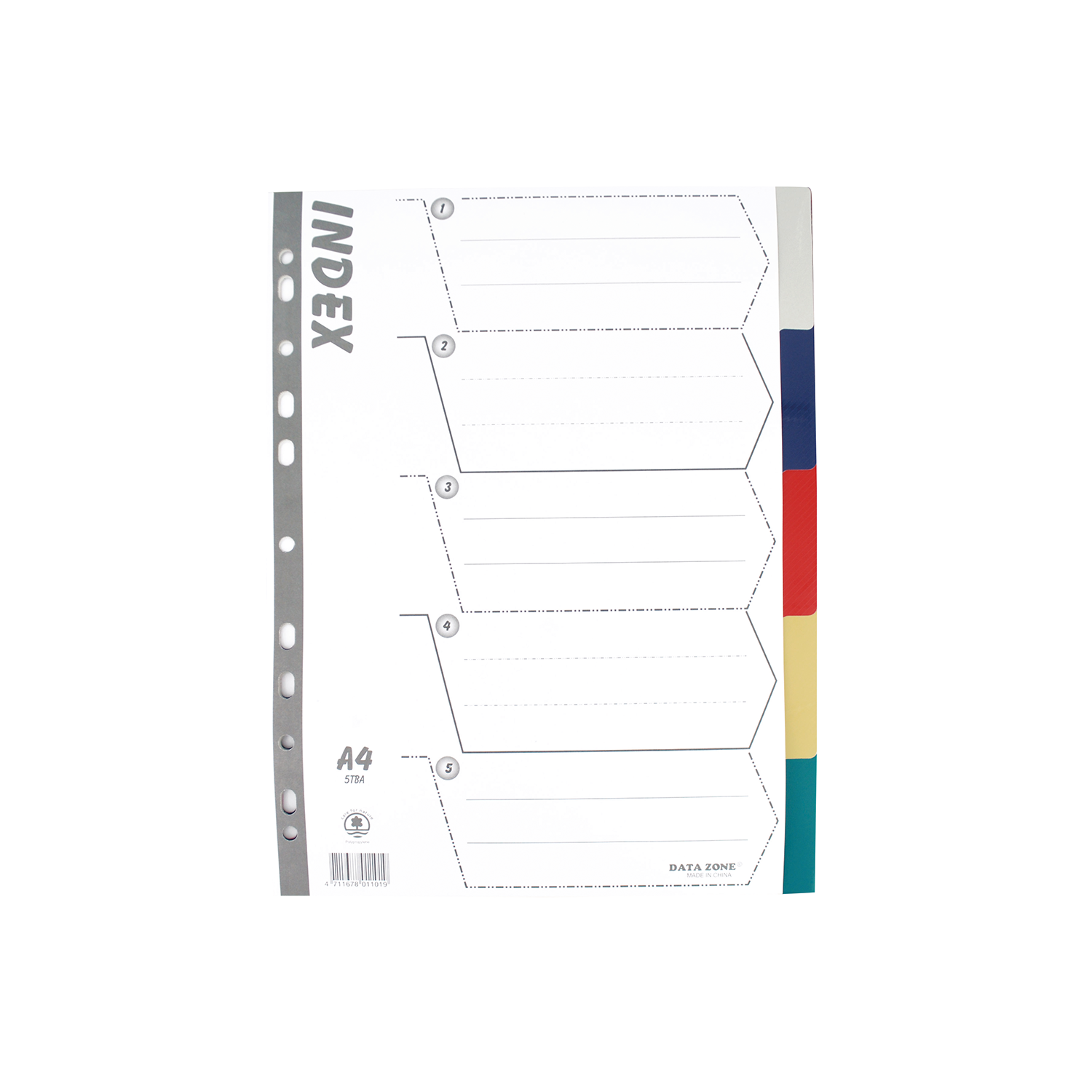 Separador A-4 Index Data-Zone