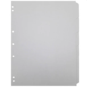 Separador Carta 6 Divisiones Blanco Halley