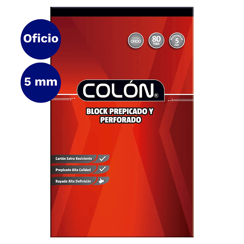 Block Colon Prepicado Y Perforado