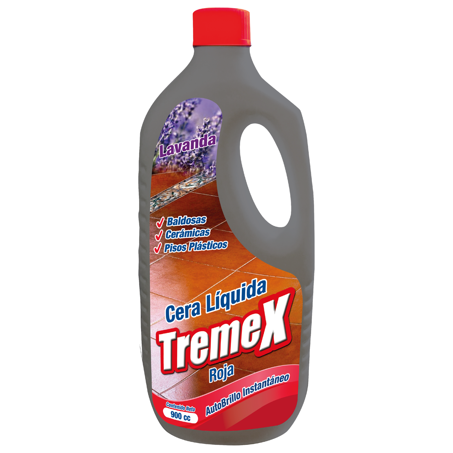 CERA AUTOBRILLO ROJA 900 CC TREMEX