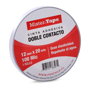 Cinta Doble Contacto Mr Tape 12X20Mts. 1R