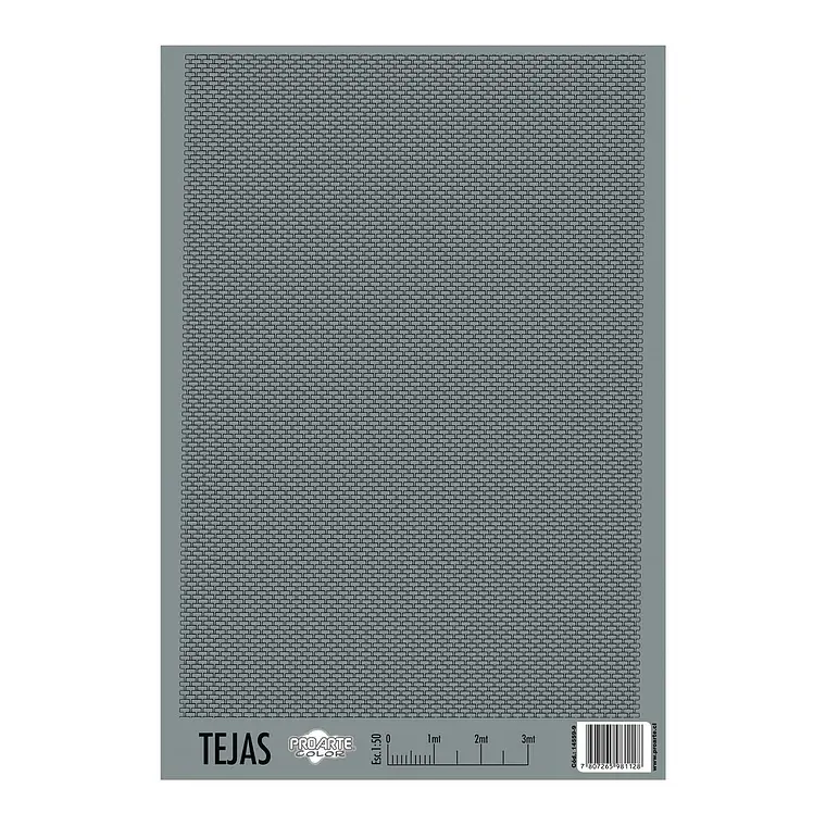 Forro P/Maqueta Tejas Gris Proarte 1