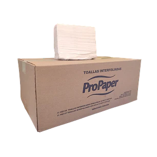 TOALLA INTERFOLIADA DOBLE HOJA 16 PAQ. X 200 Hjs. PROPAPER