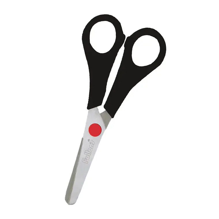 Tijera Escolar 5 1/4In Plast/Metal Negro Fultons 1