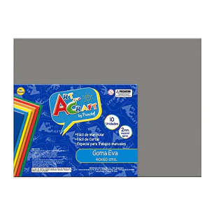 Goma Eva 40X60 2Mm  Gris Art&Craft Unidad (1)