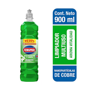 LIMPIADOR DESINFECTANTE 900CC VITALIDAD VIRUTEX