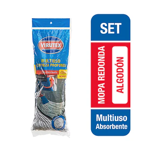 MOPA REDONDA ALGODÓN RPTO - VIRUTEX
