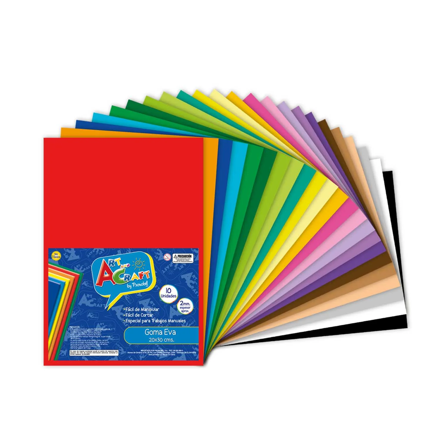 CARPETA GOMA EVA GLITTER ADHESIVA 10 UNID EIFFEL