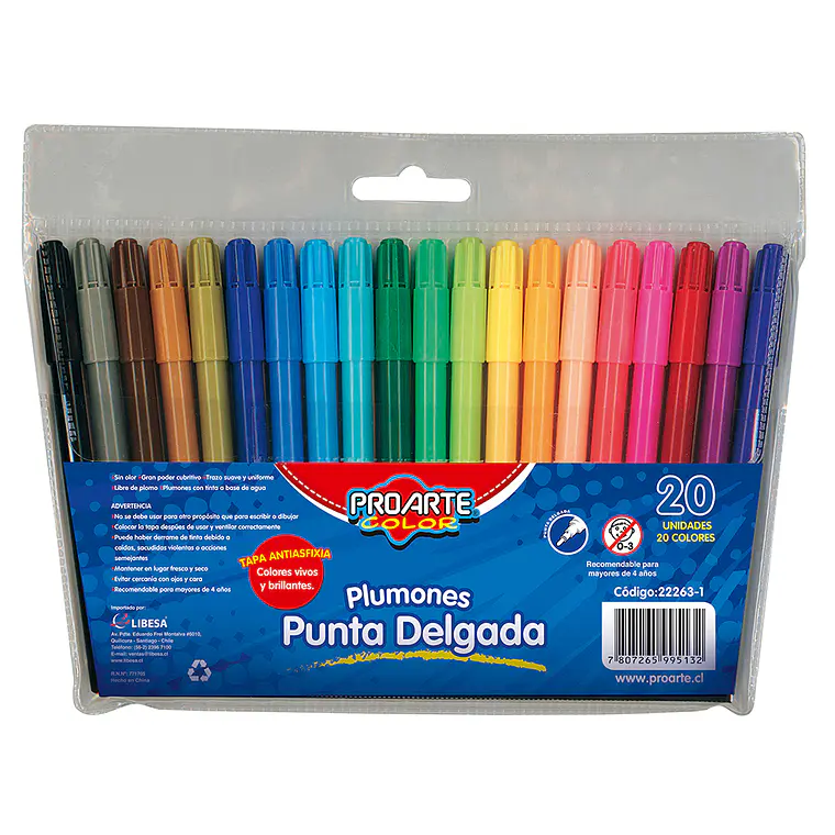 Plumon Proarte 20Col Punta Delgada 1
