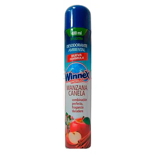 DESODORANTE AMBIENTAL WINNEX 400ML  MANZANA CANELA
