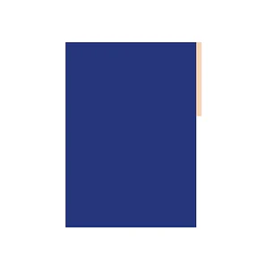 Carton Pintado (Forrado) 52,5X77Cms Azul Halley