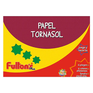 Carpeta C/Papel Cartulina Tornasol 6 Hjs Fultons