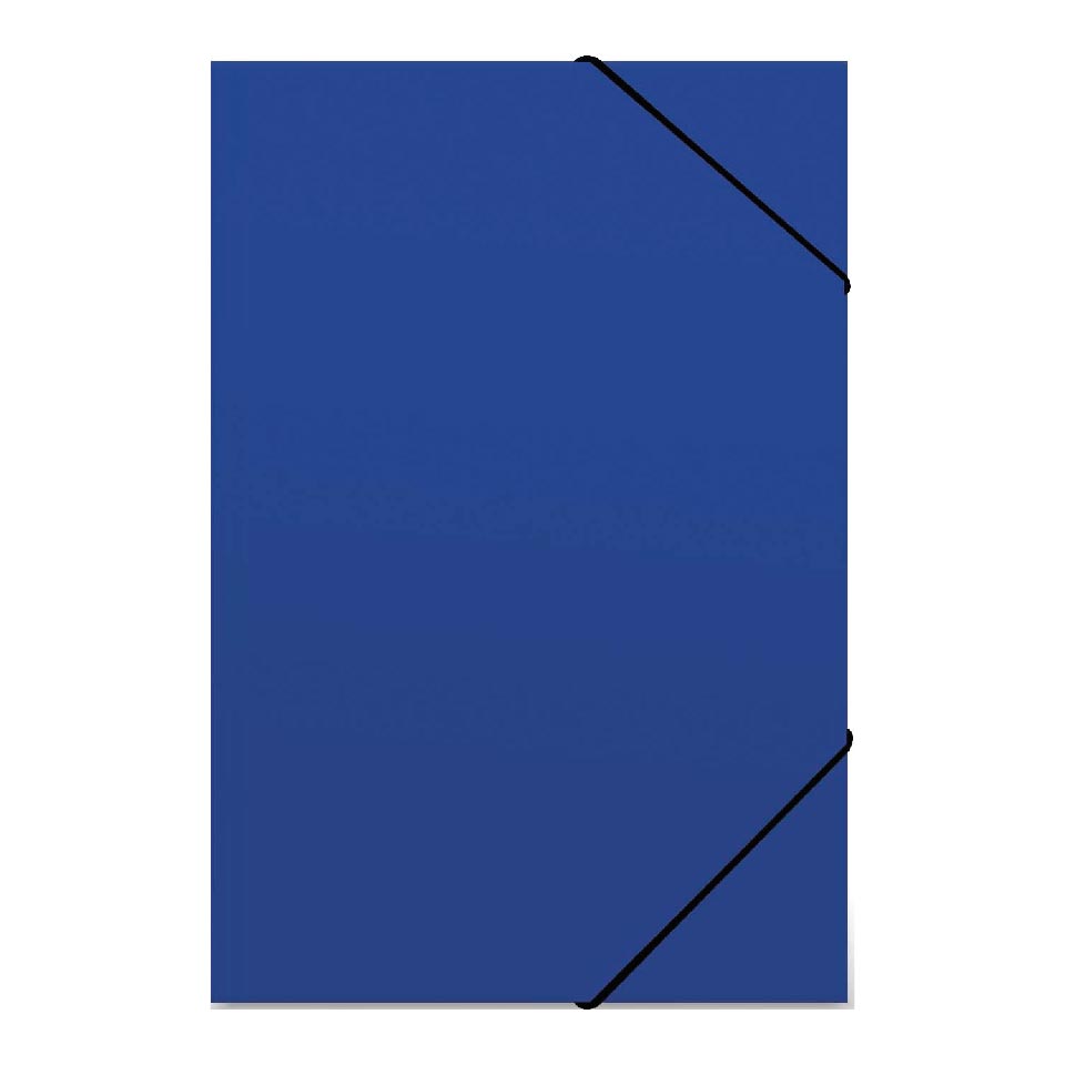 Carpeta Cartulina Elastico Oficio Azul Fogata