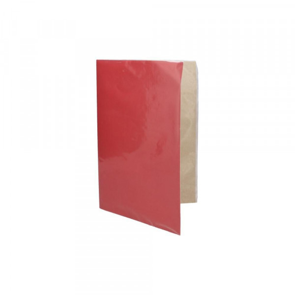 Carpeta Plastificada Con Accocl Roja Fogata