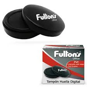 Tampon Huella Digital Pvc Negro Fultons
