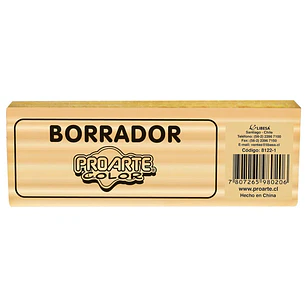 Borrador Proarte Madera Para Pizarra