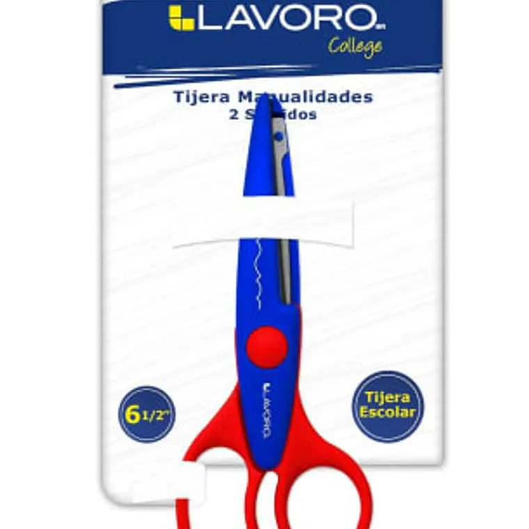 Tijera Corte Zigzag 6 1/2 Blister Lavoro 1