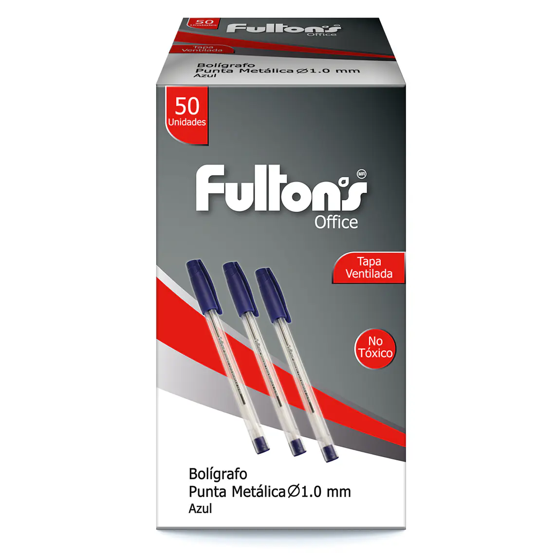 Lapiz Pasta Fultons Trasl P/Med 1.0Mm Azul 1