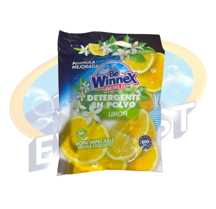 DETERGENTE EN POLVO AROMA LIMON 800 GR WINNEX