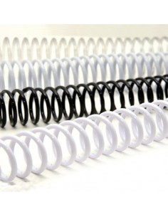 Espiral Plast 33Mm 25Un 300Hj Negro 58P Diazol