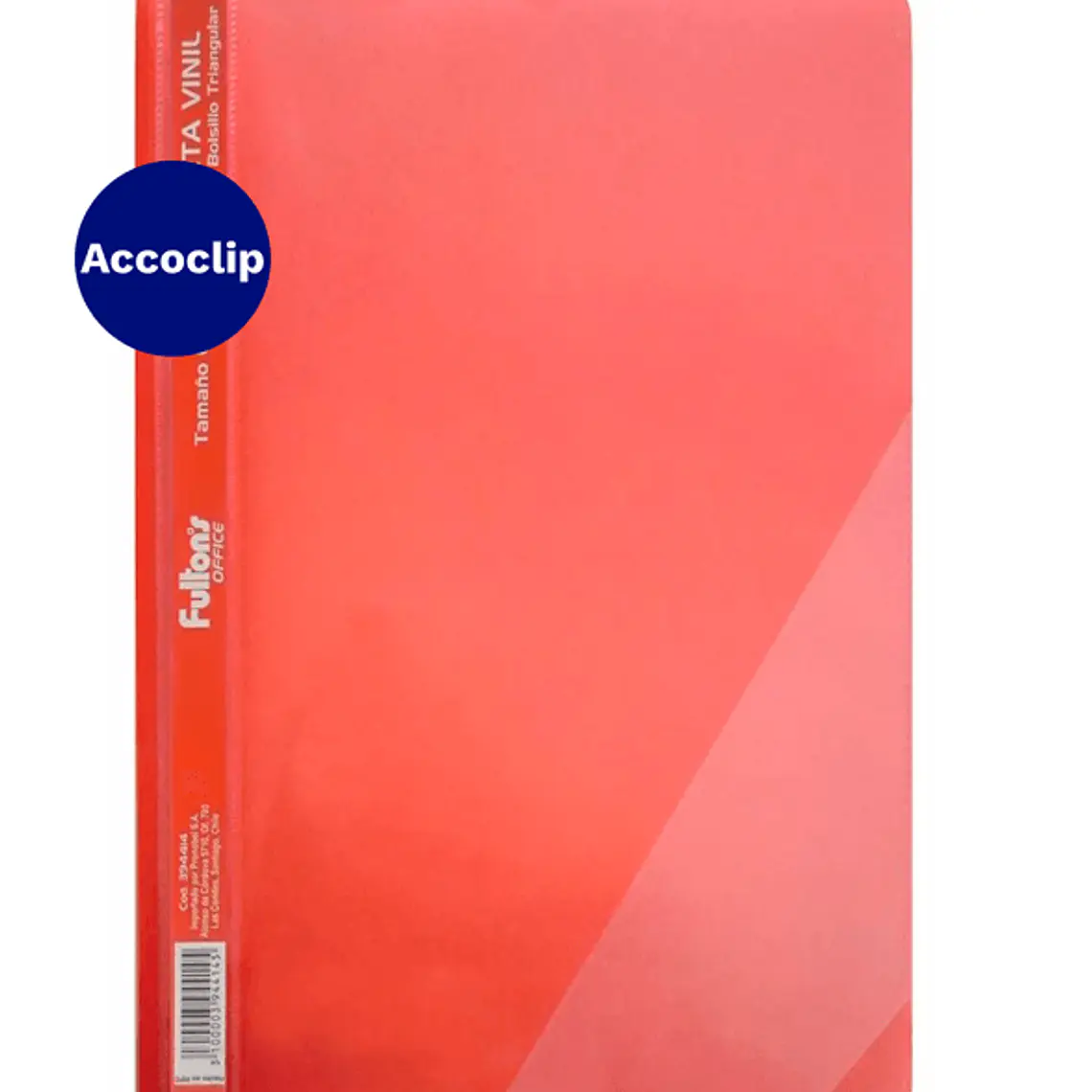 Carpeta Vinil Of C/Acco Y Bols Roja Fultons 1
