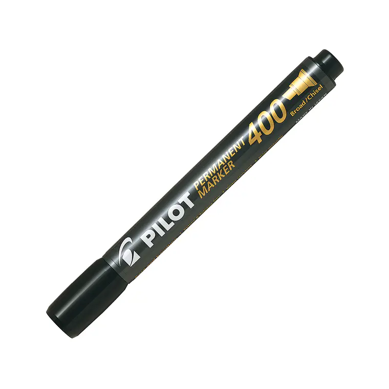 Marcador Permanente Sca400 Biselado Negro Pilot 1
