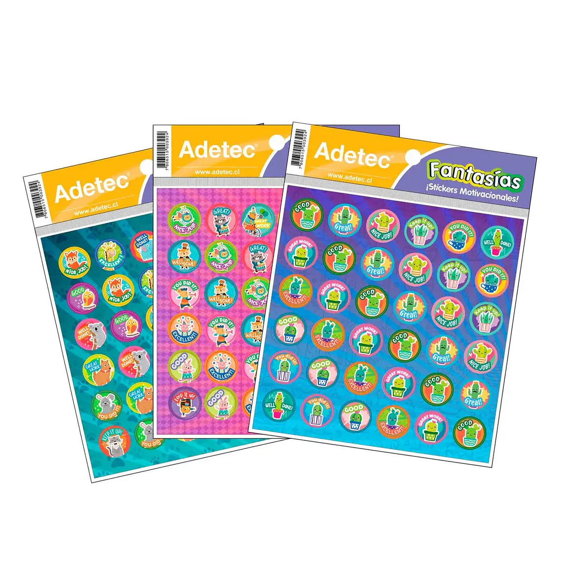 Etiqueta Escolar Adetec-Dis Incentivo Ingle 15.5X16.25Cm 2Hj 1