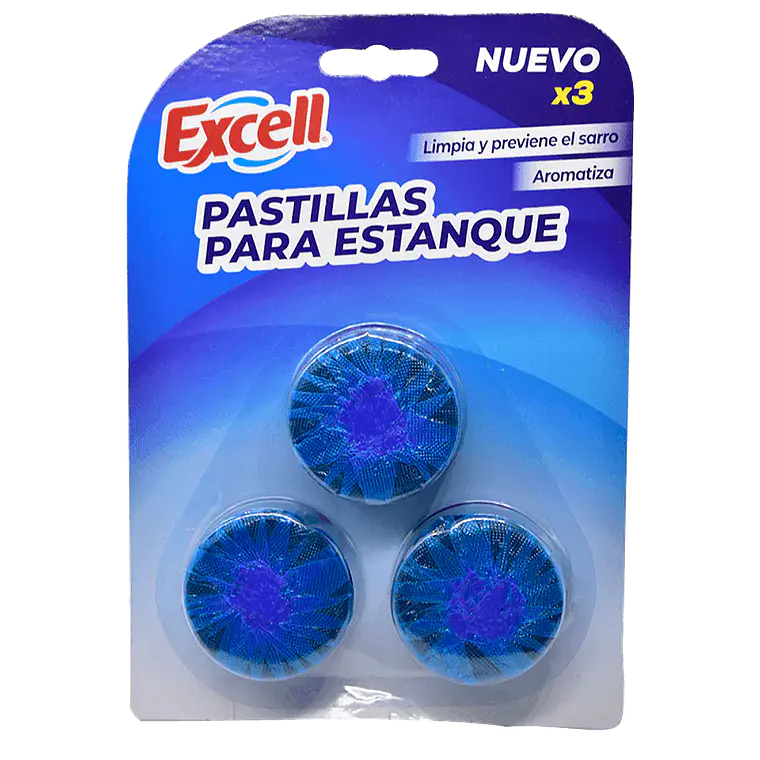 PASTILLA PARA ESTANQUE X 3 UNID EXCELL X24 1