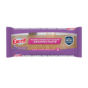 TRAPERO HUMEDO PISOS FLOTANTES LAVANDA 10 UNID EXCELL X10