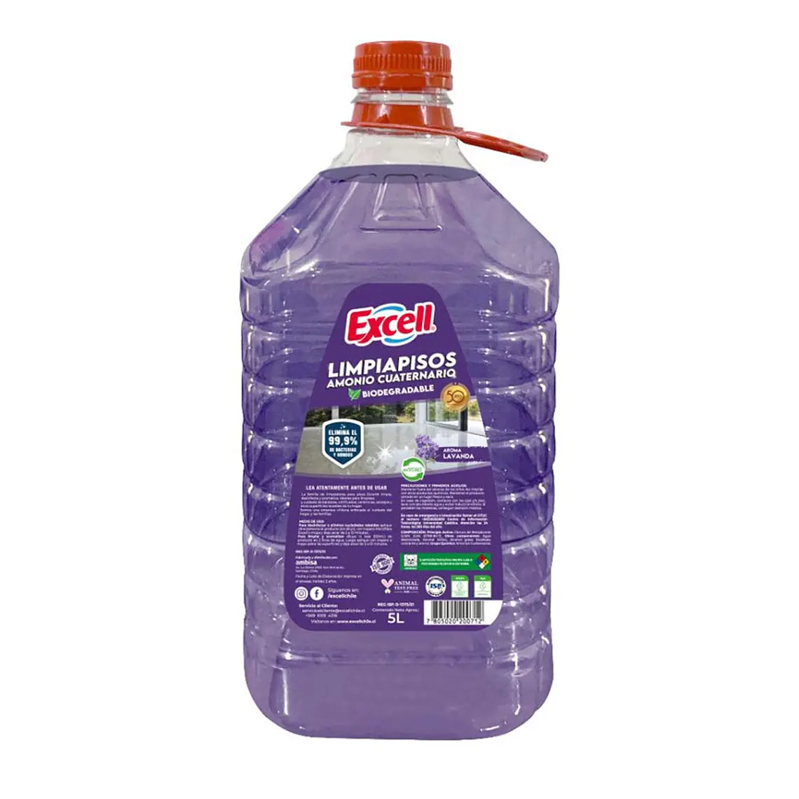 LIMPIAPISOS LAVANDA 5 LT EXCELL X2 1