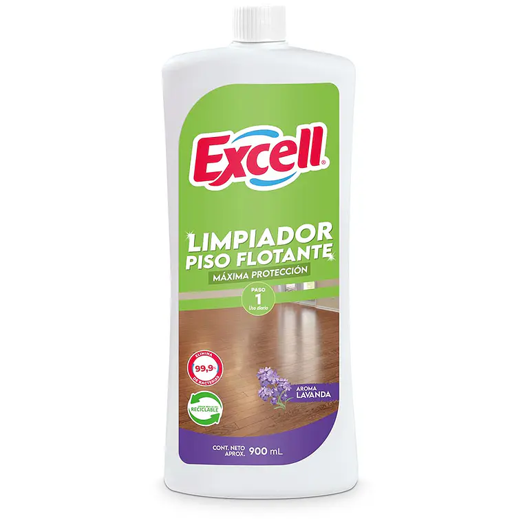 LIMPIADOR PISOS FLOTANTES LAVANDA 900 CC EXCELL X12 1