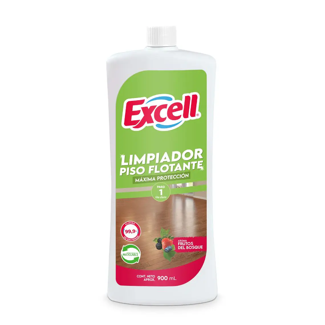 LIMPIADOR PISOS FLOTANTES FRUTOS DEL BOSQUE 900CC EXCELL X12 1