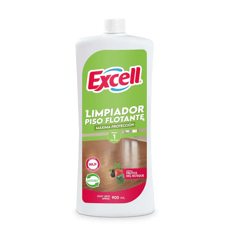 LIMPIADOR PISOS FLOTANTES FRUTOS DEL BOSQUE 900CC EXCELL X12 1