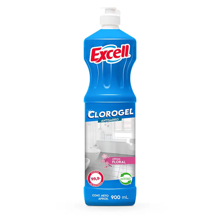 CLORO GEL FLORAL 900 CC EXCELL X12 1