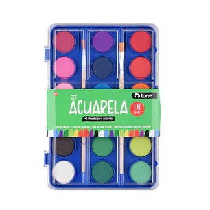 Acuarela 18 Colores Torre