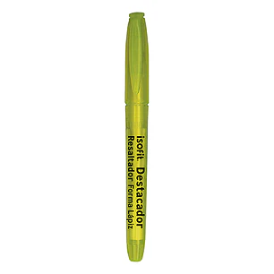 Destacador Forma Lapiz Isofit Amarillo