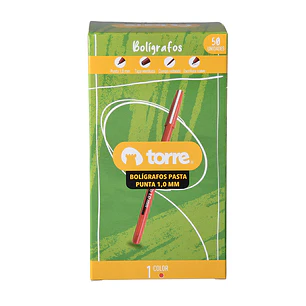 Boligrafo Rojo 1,0 Torre