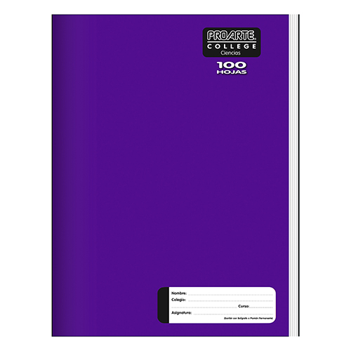 Cuaderno College Liso Croquis 100 Hojas Mekano