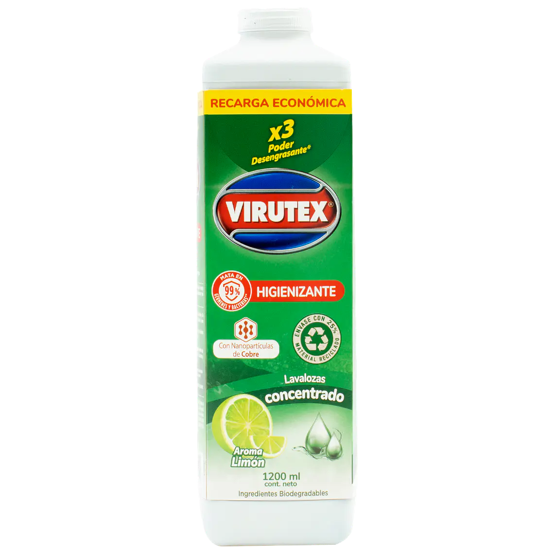 LAVALOZA HIGIENIZANTE1200 ML VIRUTEX 1