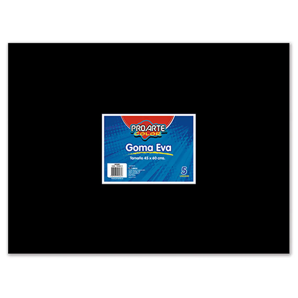Pliego Goma Eva 45X60 Negro Und Proarte 1