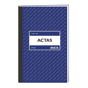 Libro Actas Auca 200 Hjs