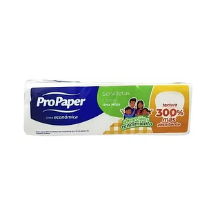 SERVILLETA COCTEL PROPAPER 300 UNID PAQUETE X 12 UNIDADES