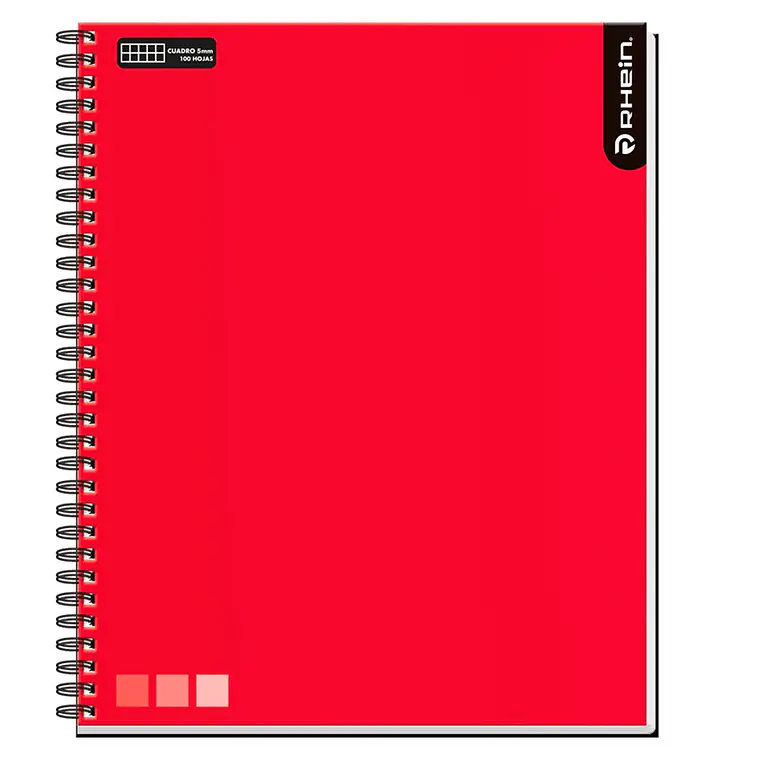 Cuaderno RHEIN Univ One Color 100 HJ 5 MM 3