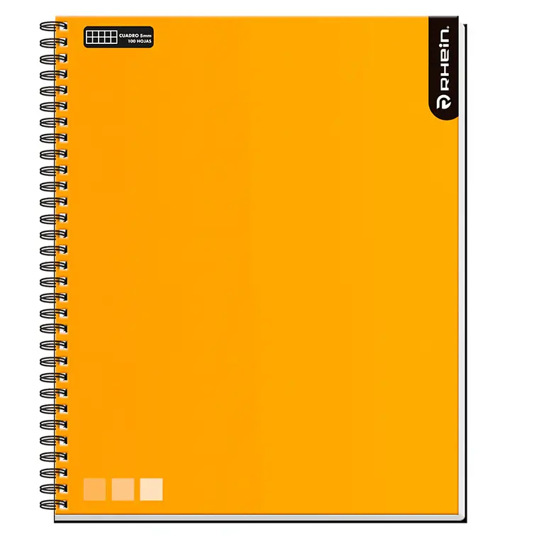 Cuaderno RHEIN Univ One Color 100 HJ 5 MM 4