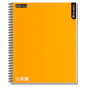 Cuaderno Univ One Color 100 HJ DMG 7 MM Amarillo RHEIN