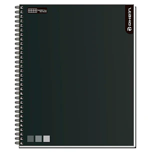 Cuaderno Univ One Color 100 HJ DMG 7 MM Negro RHEIN
