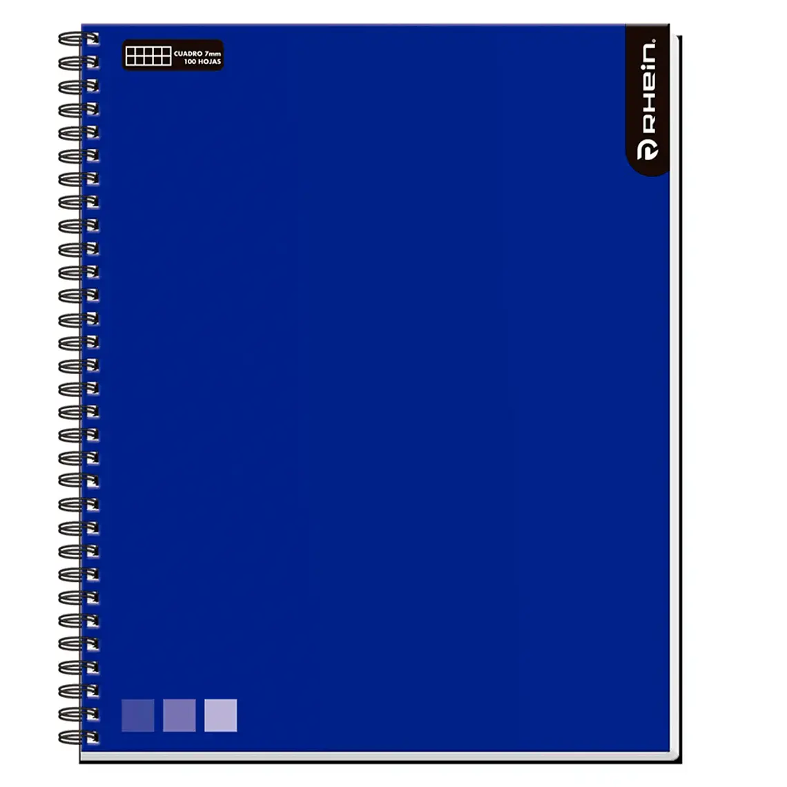 Cuaderno Univ One Color 100 HJ DMG 7 MM Azul RHEIN 1