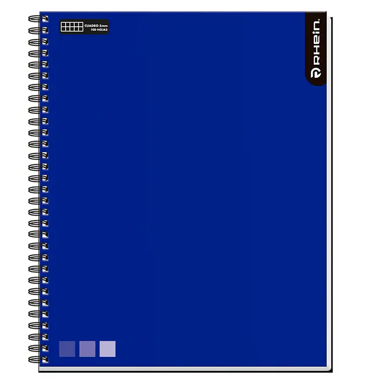 Cuaderno RHEIN Univ One Color 100 HJ 5 MM 5